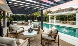 Sophisticated, Mediterranean single storey villa for sale just steps from the Las Brisas golf course in Nueva Andalucia, Marbella 67497 