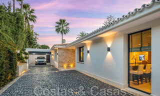 Sophisticated, Mediterranean single storey villa for sale just steps from the Las Brisas golf course in Nueva Andalucia, Marbella 67499 