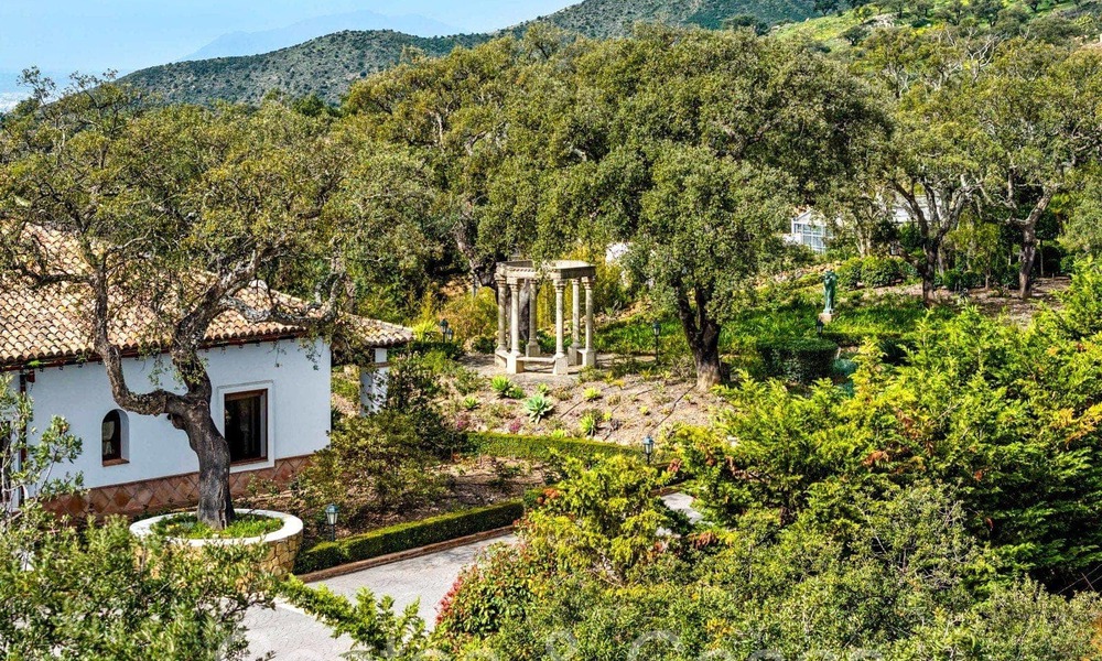 Magnificent Andalusian country estate for sale on an elevated plot of 5 hectares in the hills of East Marbella 67561