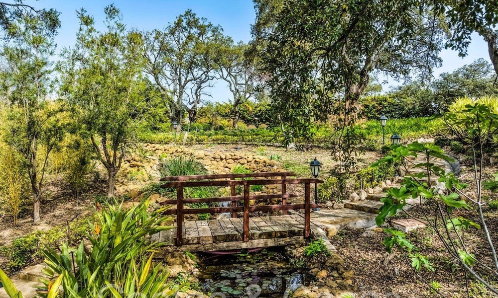 Magnificent Andalusian country estate for sale on an elevated plot of 5 hectares in the hills of East Marbella 67574
