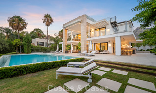 Modernist luxury villa for sale in an exclusive, gated residential area on Marbella's Golden Mile 787673 