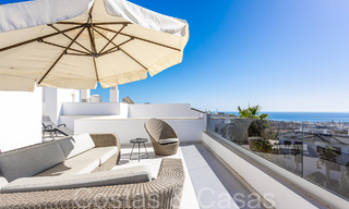 Ready to move in, spacious penthouse with panoramic sea views for sale in the hills of Estepona, close to the centre 67529 