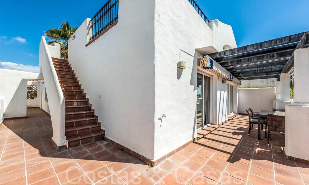 Beachside penthouse for sale within walking distance of the beach and centre in San Pedro, Marbella 67694