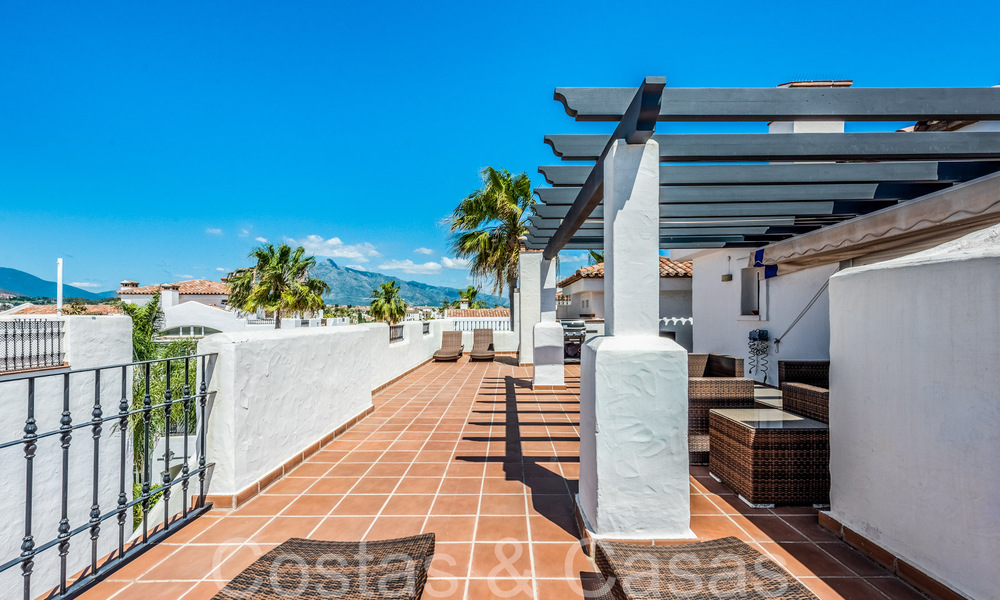 Beachside penthouse for sale within walking distance of the beach and centre in San Pedro, Marbella 67702