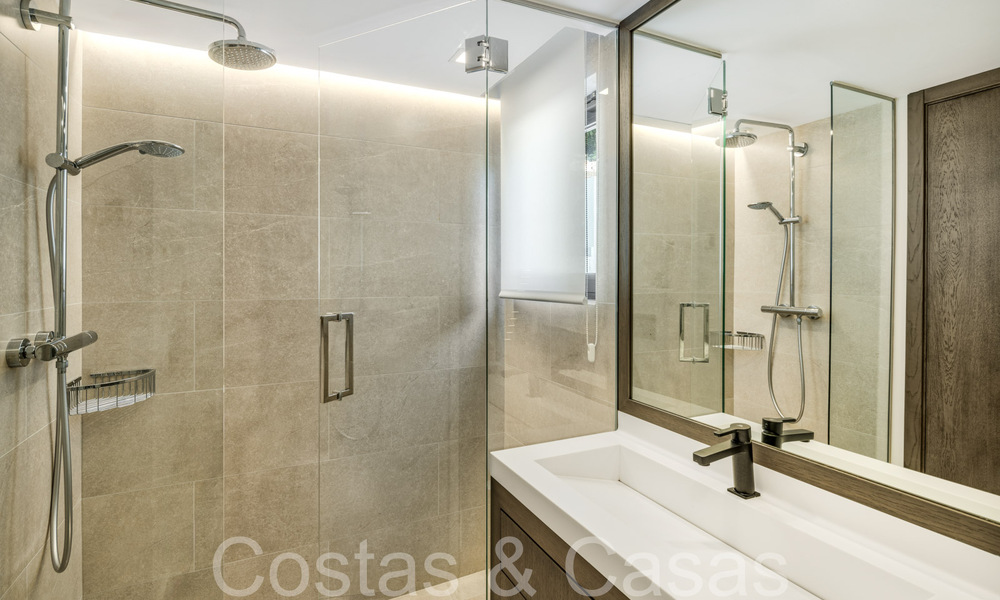 Stylishly renovated luxury villa with sea views for sale in Nueva Andalucia's golf valley, Marbella 67751