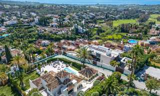 Stylishly renovated luxury villa with sea views for sale in Nueva Andalucia's golf valley, Marbella 67754 