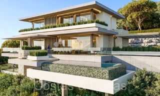 Building plot + project for an advanced new build villa for sale in an exclusive gated urbanization in the hills near Marbella 67799 