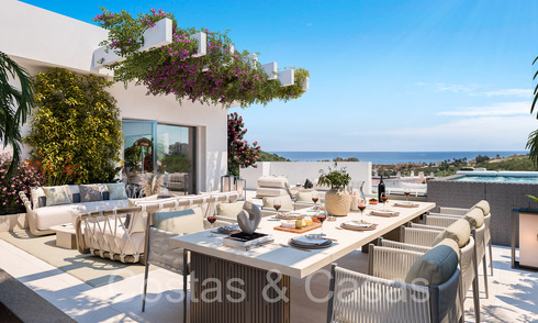 Contemporary front-line golf apartments with sea views in a new complex in Casares, Costa del Sol 67852