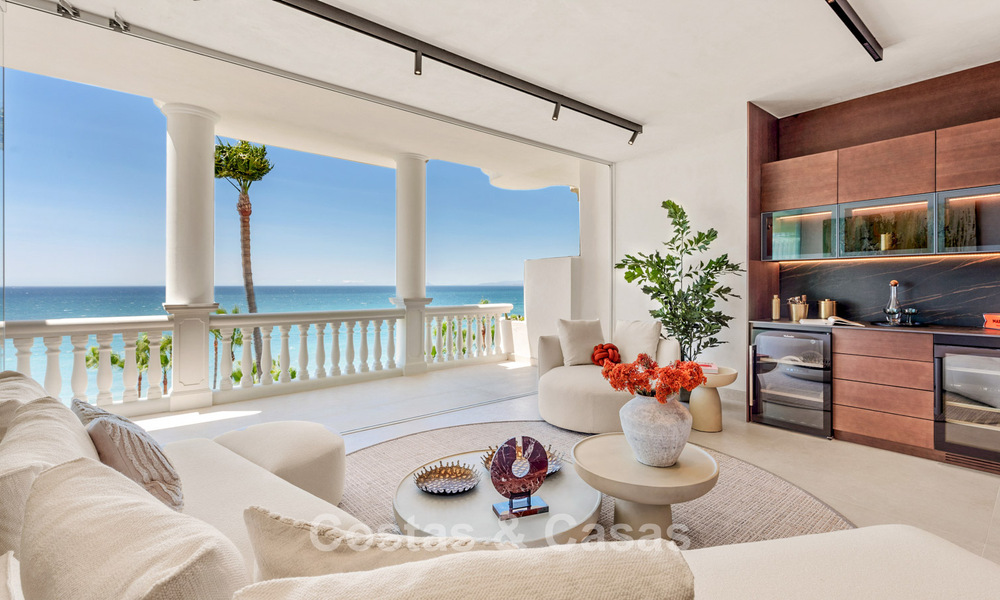 Sophisticated renovated apartment for sale in Las Dunas Park, an exclusive beach resort between Marbella and Estepona 774375