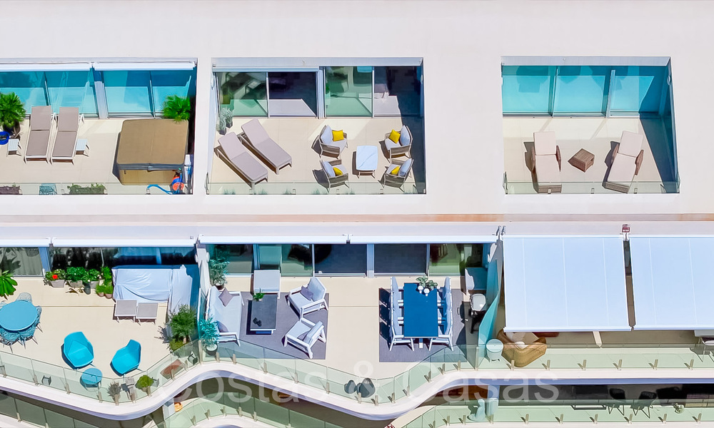 Luxurious, modern, duplex penthouse with panoramic sea views for sale in Benalmadena, Costa del Sol 68013
