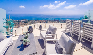 Luxurious, modern, duplex penthouse with panoramic sea views for sale in Benalmadena, Costa del Sol 68026 