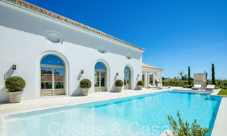 Ready to move luxury villa with contemporary Mediterranean design for sale in a prestigious golf area in Nueva Andalucia, Marbella 68409 