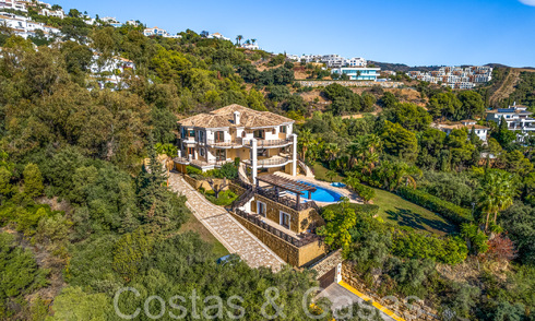 Imposing royal style villa for sale with panoramic sea views located in the hills of Marbella East 68180