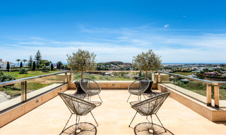 Luxurious duplex penthouse for sale with private pool and sea views in Nueva Andalucia, Marbella 68963 