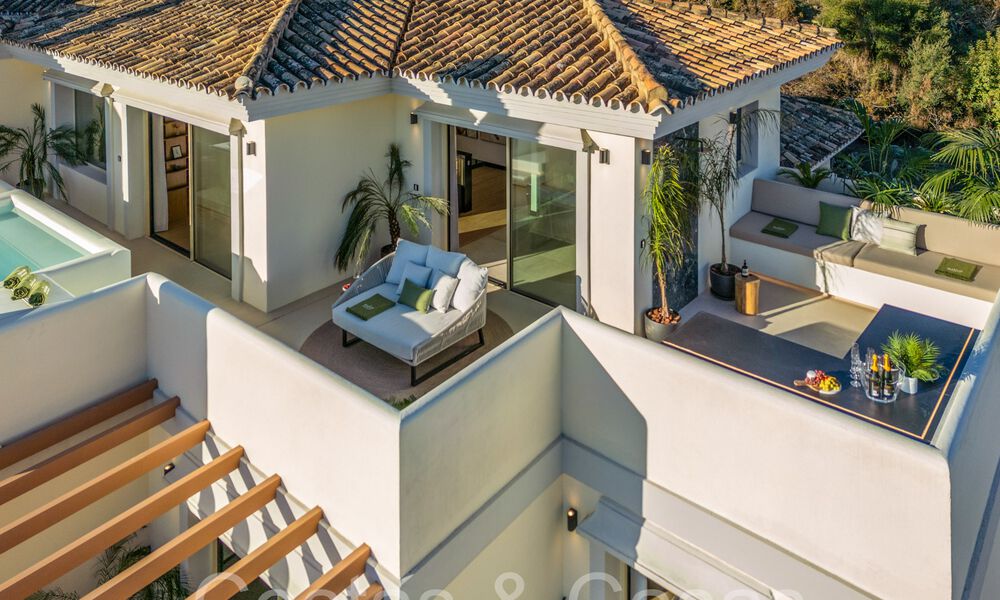 Prime duplex penthouse with panoramic sea views and private plunge pool for sale in Nueva Andalucia, Marbella 69448