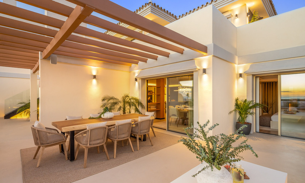 Prime duplex penthouse with panoramic sea views and private plunge pool for sale in Nueva Andalucia, Marbella 69456