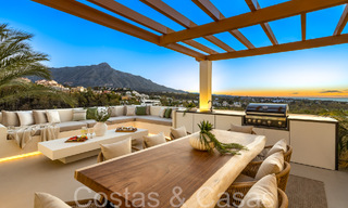 Prime duplex penthouse with panoramic sea views and private plunge pool for sale in Nueva Andalucia, Marbella 69457 