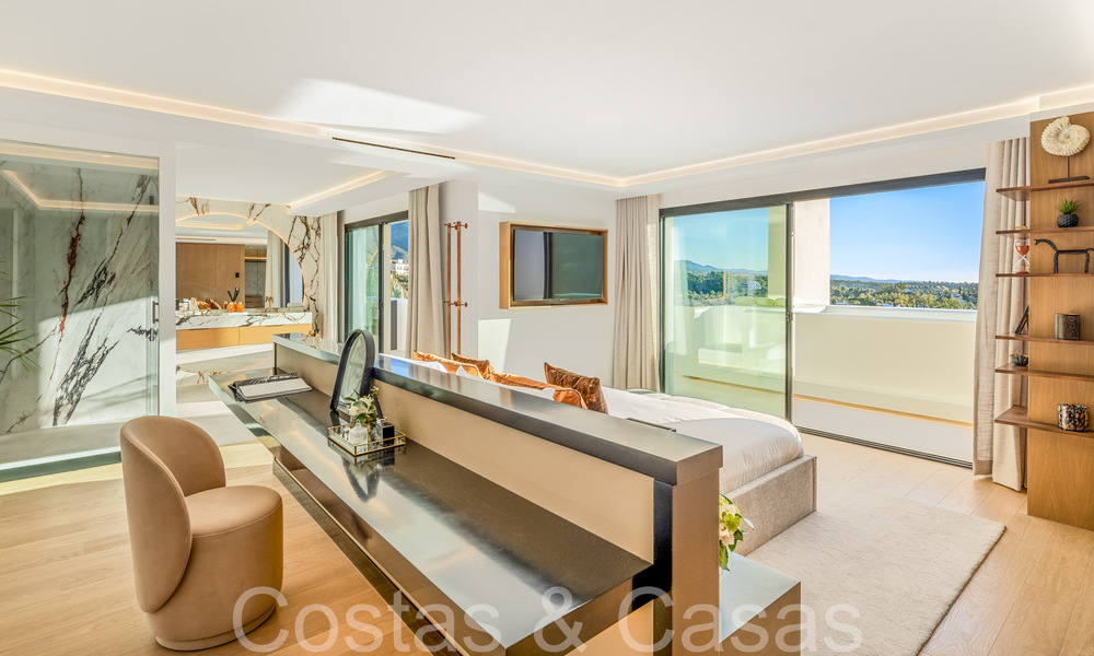 Prime duplex penthouse with panoramic sea views and private plunge pool for sale in Nueva Andalucia, Marbella 69459