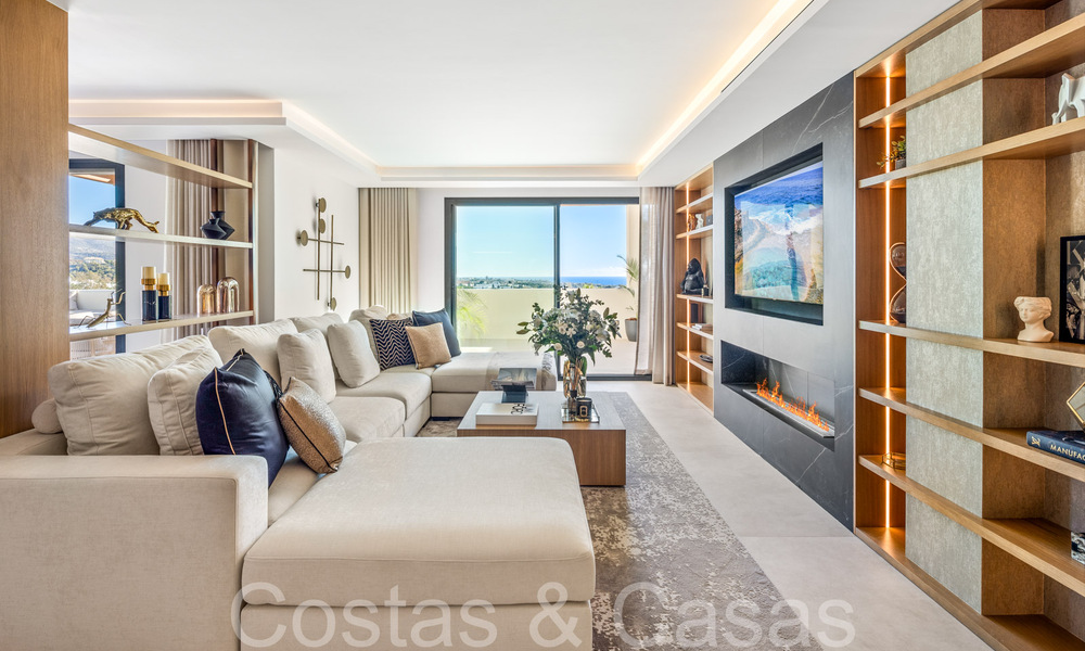 Prime duplex penthouse with panoramic sea views and private plunge pool for sale in Nueva Andalucia, Marbella 69476