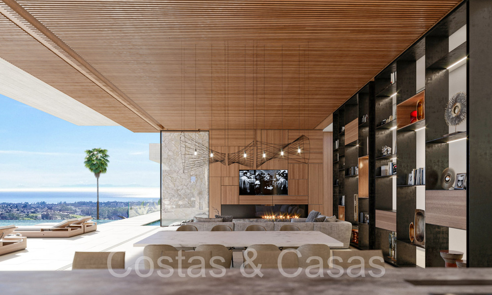 Architectural new build villa for sale, with panoramic sea views in a gated community in Benahavis - Marbella 69521