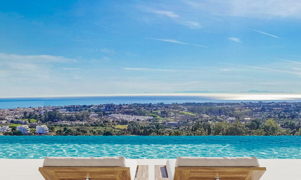 Architectural new build villa for sale, with panoramic sea views in a gated community in Benahavis - Marbella 69522