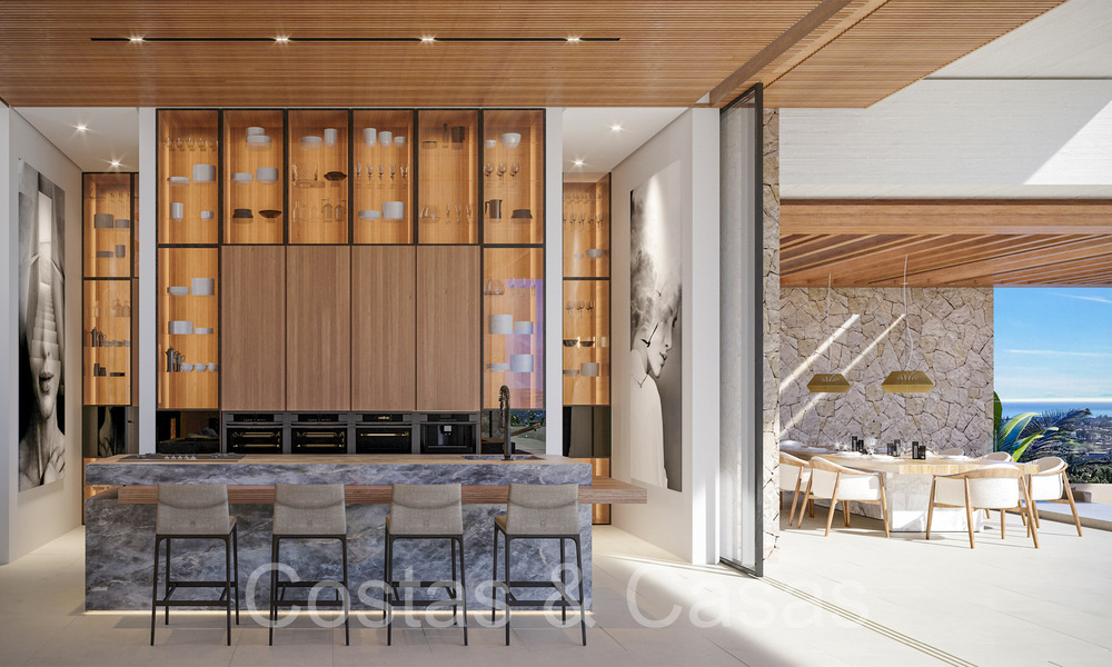 Architectural new build villa for sale, with panoramic sea views in a gated community in Benahavis - Marbella 69523