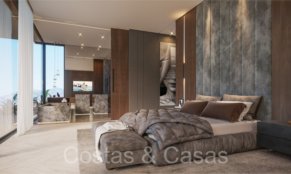 Architectural new build villa for sale, with panoramic sea views in a gated community in Benahavis - Marbella 69524