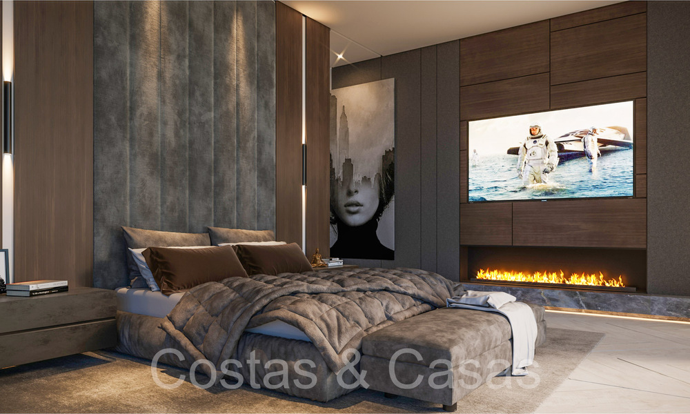 Architectural new build villa for sale, with panoramic sea views in a gated community in Benahavis - Marbella 69525