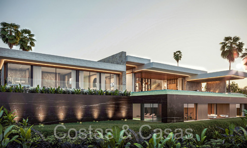 Architectural new build villa for sale, with panoramic sea views in a gated community in Benahavis - Marbella 69526