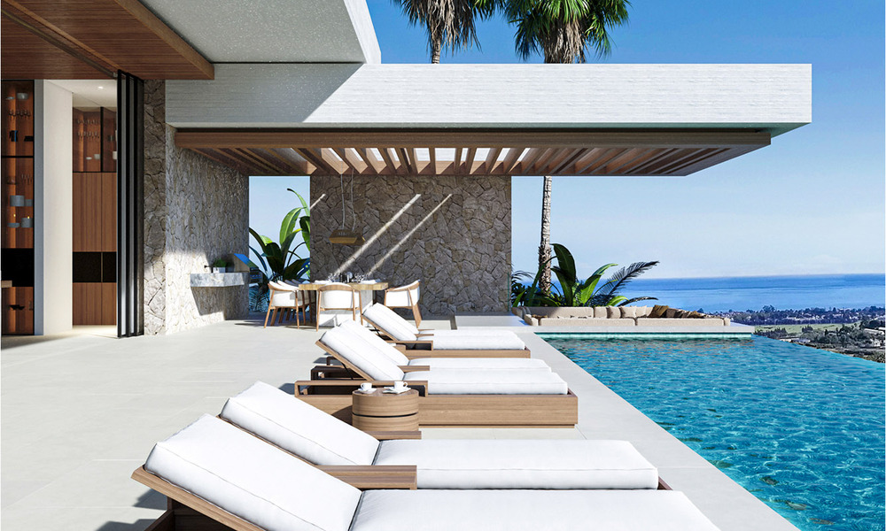 Architectural new build villa for sale, with panoramic sea views in a gated community in Benahavis - Marbella 69530
