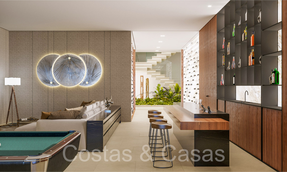 Architectural new build villa for sale, with panoramic sea views in a gated community in Benahavis - Marbella 69535