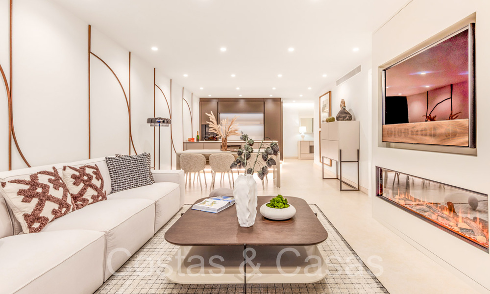 Sophisticated, frontline beach apartment for sale in an exclusive complex on the New Golden Mile, Marbella - Estepona 69969