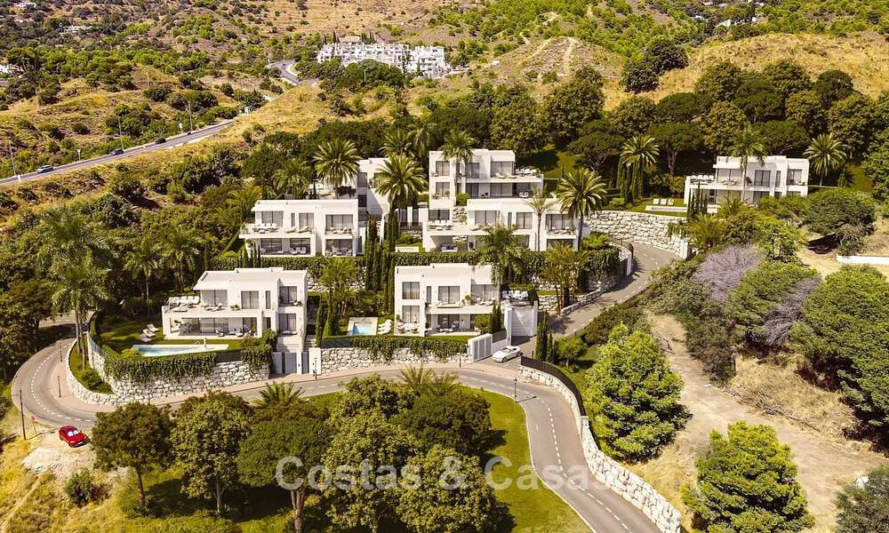 7 advanced new build villas with panoramic sea views for sale in the hills of Mijas Pueblo, Costa del Sol 787740