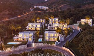 7 advanced new build villas with panoramic sea views for sale in the hills of Mijas Pueblo, Costa del Sol 787744 