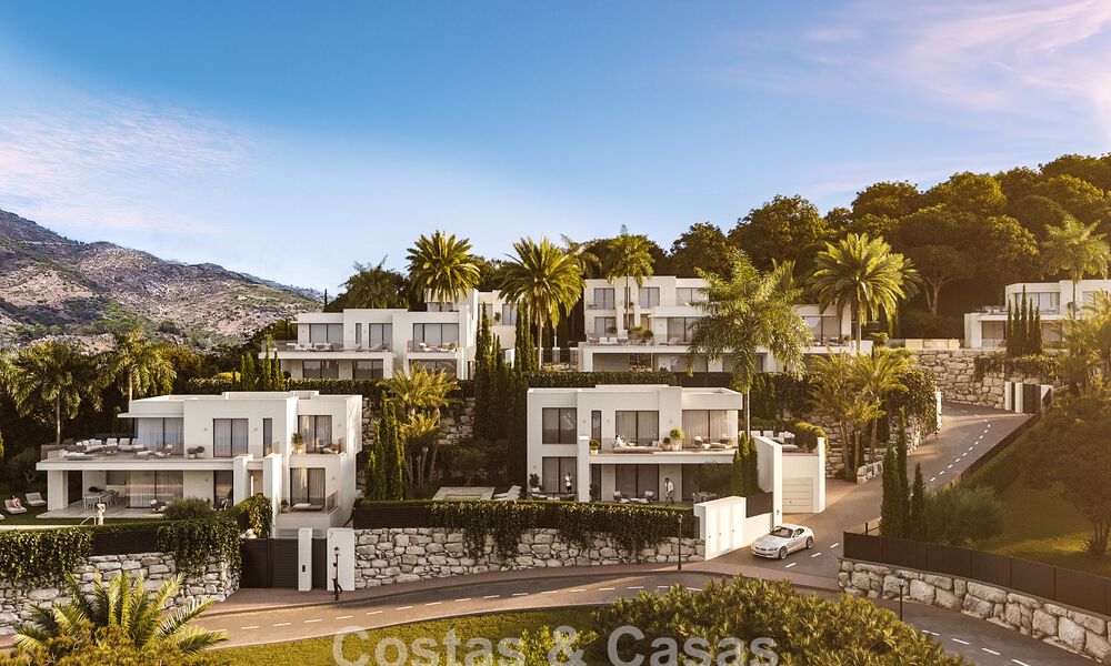 7 advanced new build villas with panoramic sea views for sale in the hills of Mijas Pueblo, Costa del Sol 787746