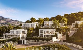 7 advanced new build villas with panoramic sea views for sale in the hills of Mijas Pueblo, Costa del Sol 787746 