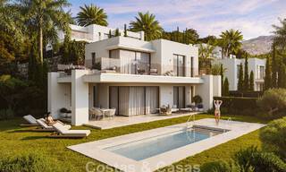 7 advanced new build villas with panoramic sea views for sale in the hills of Mijas Pueblo, Costa del Sol 787750 