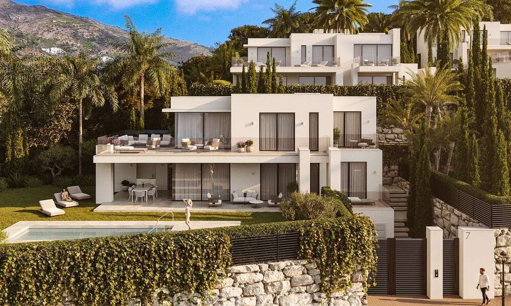 7 advanced new build villas with panoramic sea views for sale in the hills of Mijas Pueblo, Costa del Sol 787751