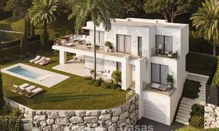 7 advanced new build villas with panoramic sea views for sale in the hills of Mijas Pueblo, Costa del Sol 787753 