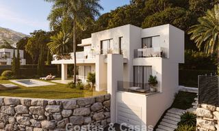 7 advanced new build villas with panoramic sea views for sale in the hills of Mijas Pueblo, Costa del Sol 787754 
