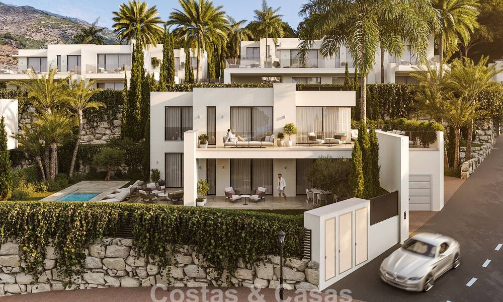 7 advanced new build villas with panoramic sea views for sale in the hills of Mijas Pueblo, Costa del Sol 787756