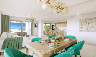 Modern new build apartments in contemporary style for sale with spacious terrace and beautiful sea views in Benahavis - Marbella 70123 