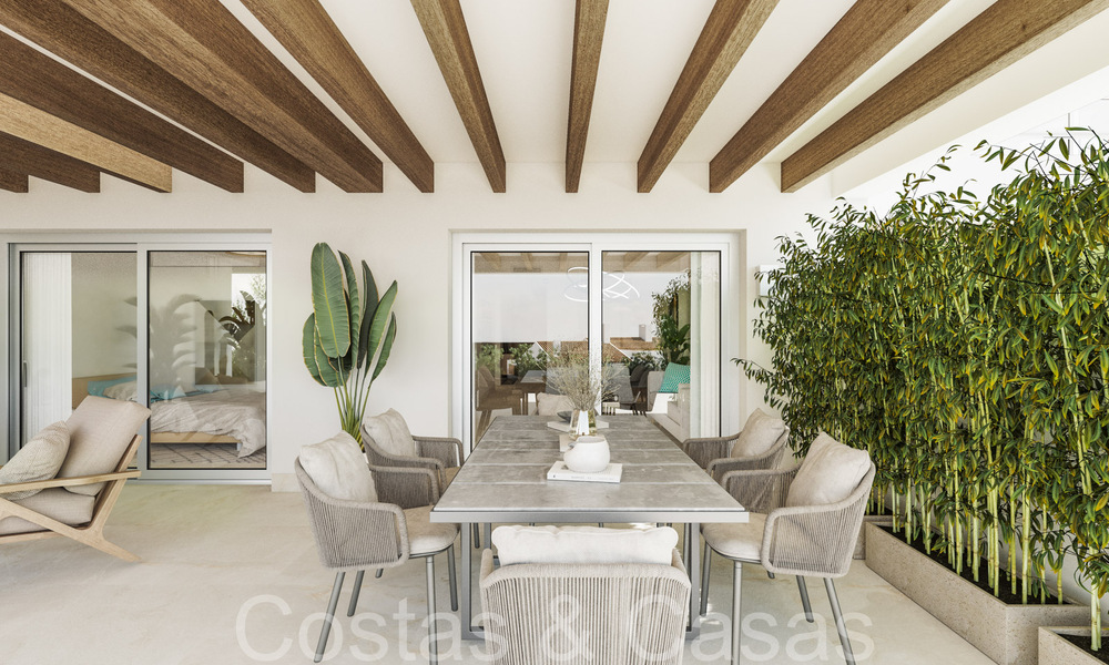 Modern new build apartments in contemporary style for sale with spacious terrace and beautiful sea views in Benahavis - Marbella 70132