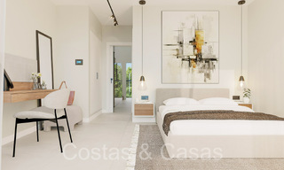 Opportunity! Modern innovative townhouses with private garden and sea view for sale in Fuengirola, Costa del Sol 70167 