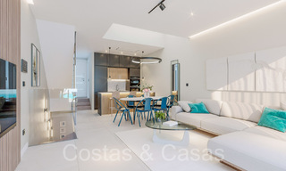 Opportunity! Modern innovative townhouses with private garden and sea view for sale in Fuengirola, Costa del Sol 70169 