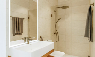 Opportunity! Modern innovative townhouses with private garden and sea view for sale in Fuengirola, Costa del Sol 70171 