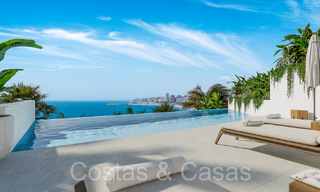 Opportunity! Modern innovative townhouses with private garden and sea view for sale in Fuengirola, Costa del Sol 70177 