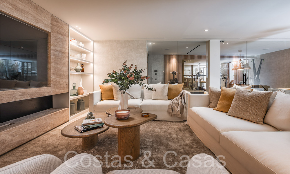 First class renovated luxury villa for sale with golf course views in Nueva Andalucia's golf valley, Marbella 70233