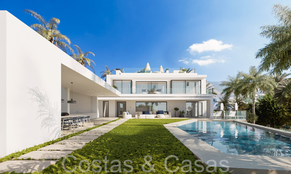 First class new build villa with contemporary design for sale in the exclusive Cascada de Camojan on Marbella’s Golden Mile 71352