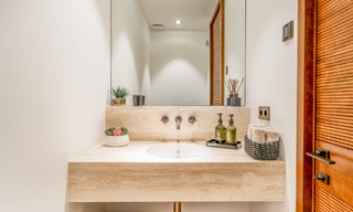 First class modern luxury apartment with breathtaking sea and golf views for sale in a 5* golf resort in Casares, Costa del Sol 73380 